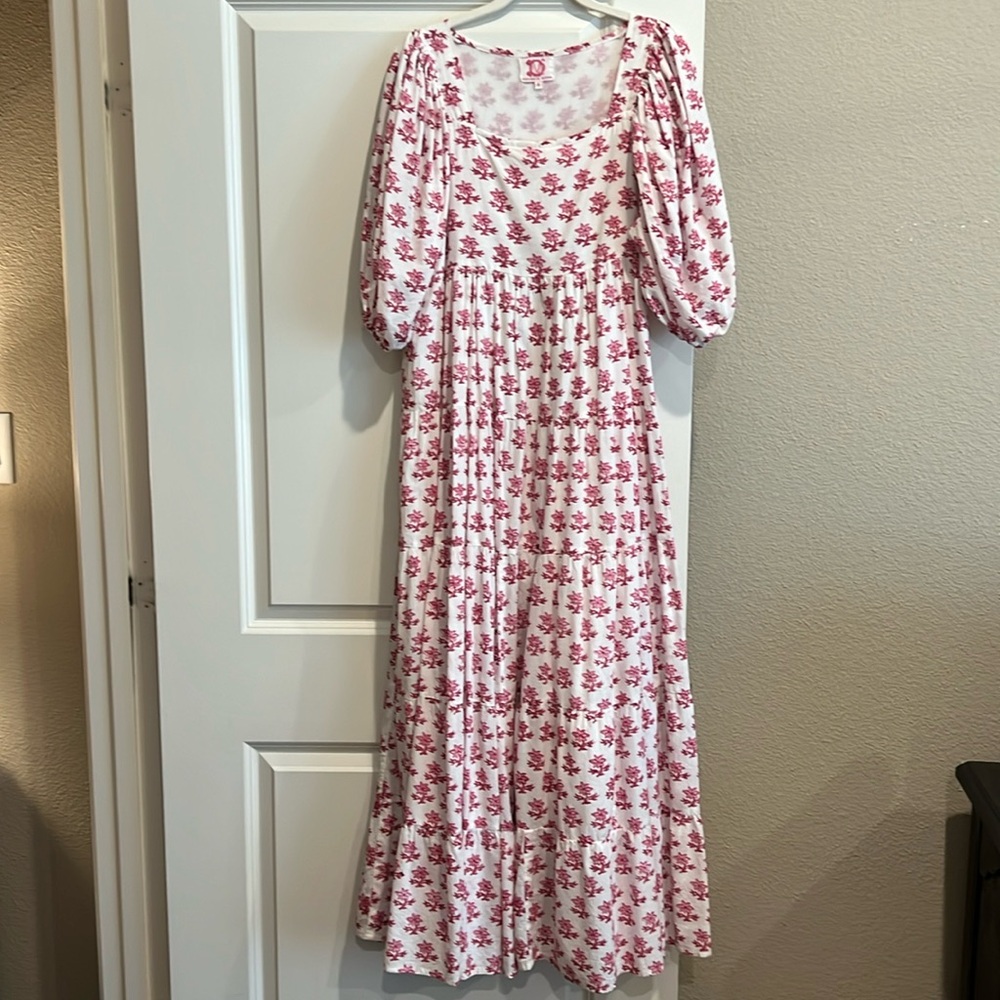 Victoria Dunn block print dress small